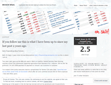 Tablet Screenshot of financeninja.wordpress.com