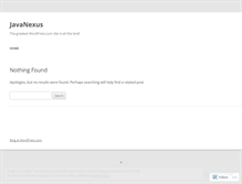 Tablet Screenshot of javanexus.wordpress.com