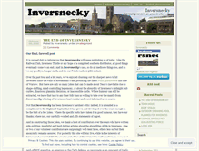 Tablet Screenshot of inversnecky.wordpress.com