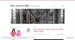 Desktop Screenshot of missamerica2014ninadavuluri.wordpress.com