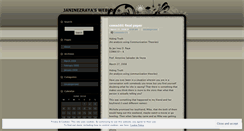 Desktop Screenshot of janinezraya.wordpress.com
