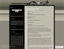 Tablet Screenshot of janinezraya.wordpress.com