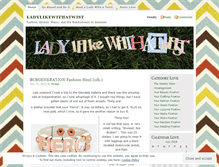 Tablet Screenshot of ladylikewithatwist.wordpress.com