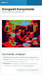 Mobile Screenshot of klangweltkampsheide.wordpress.com