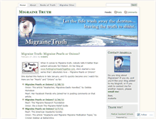 Tablet Screenshot of migrainetruth.wordpress.com