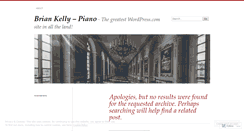 Desktop Screenshot of briankellypiano.wordpress.com