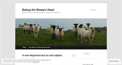 Desktop Screenshot of eatingthesheepshead.wordpress.com