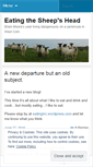 Mobile Screenshot of eatingthesheepshead.wordpress.com