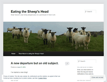 Tablet Screenshot of eatingthesheepshead.wordpress.com