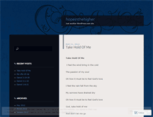 Tablet Screenshot of hopeinthehigher.wordpress.com