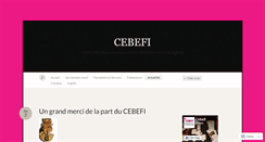 Desktop Screenshot of cebefi.wordpress.com