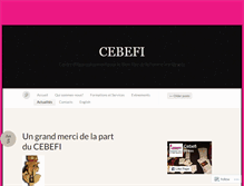 Tablet Screenshot of cebefi.wordpress.com