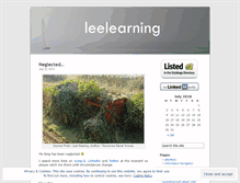 Tablet Screenshot of leelearning.wordpress.com