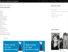 Tablet Screenshot of blackflowersblossom.wordpress.com