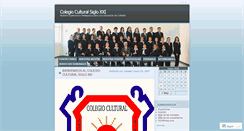 Desktop Screenshot of colegioculturalsigloxxi.wordpress.com