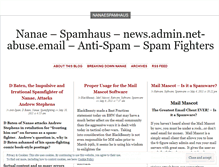 Tablet Screenshot of nanaespamhaus.wordpress.com