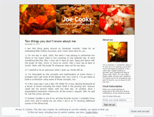 Tablet Screenshot of joecooks.wordpress.com