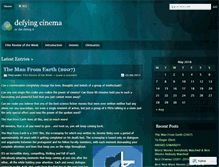 Tablet Screenshot of defyingcinema.wordpress.com