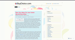 Desktop Screenshot of buychoice.wordpress.com