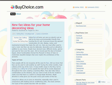 Tablet Screenshot of buychoice.wordpress.com