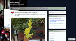 Desktop Screenshot of 5stardining.wordpress.com