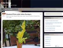 Tablet Screenshot of 5stardining.wordpress.com