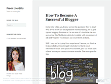 Tablet Screenshot of fromthegills.wordpress.com