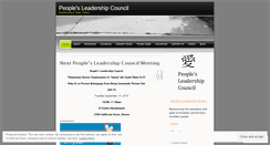 Desktop Screenshot of peoplesleadershipcouncil.wordpress.com