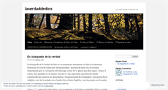 Desktop Screenshot of laverdaddedios.wordpress.com