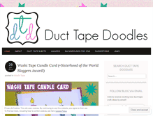 Tablet Screenshot of ducttapedoodles.wordpress.com