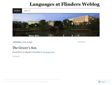 Tablet Screenshot of languagesatflinders.wordpress.com