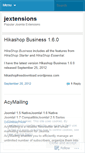 Mobile Screenshot of jextensions.wordpress.com