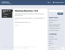 Tablet Screenshot of jextensions.wordpress.com