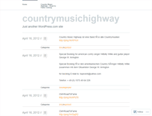 Tablet Screenshot of countrymusichighway.wordpress.com