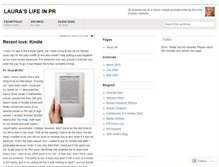 Tablet Screenshot of laurakschroeder.wordpress.com
