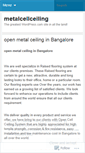 Mobile Screenshot of metalcellceiling.wordpress.com