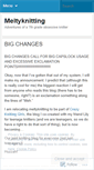 Mobile Screenshot of meltyknitting.wordpress.com