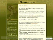 Tablet Screenshot of meltyknitting.wordpress.com