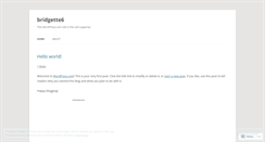 Desktop Screenshot of bridgette6.wordpress.com
