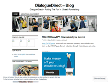 Tablet Screenshot of dialoguedirect.wordpress.com