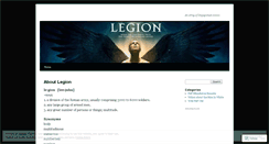 Desktop Screenshot of iamlegionaire.wordpress.com