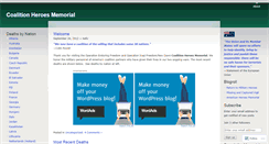 Desktop Screenshot of coalitionheroesmemorial.wordpress.com