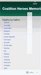 Mobile Screenshot of coalitionheroesmemorial.wordpress.com