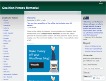 Tablet Screenshot of coalitionheroesmemorial.wordpress.com