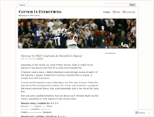 Tablet Screenshot of clutchiseverything.wordpress.com