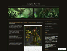 Tablet Screenshot of championofnewerth.wordpress.com