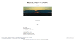 Desktop Screenshot of methodsofwaking.wordpress.com