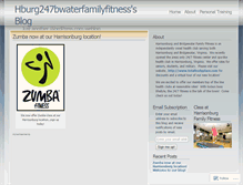 Tablet Screenshot of 247familyfitness.wordpress.com