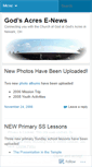 Mobile Screenshot of godsacresnews.wordpress.com