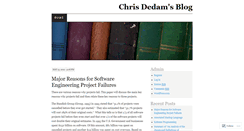 Desktop Screenshot of chrisdedam.wordpress.com
